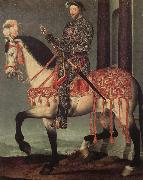 Francois Clouet Franz i from France to horse painting